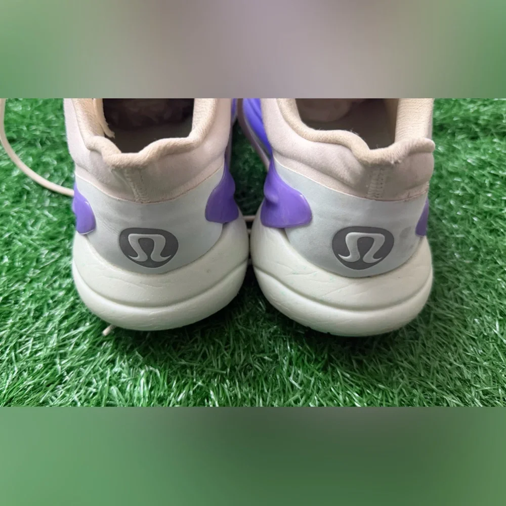 lululemon athletica Women's Cream and‎ Purple Athletic Shoes Size 7.5